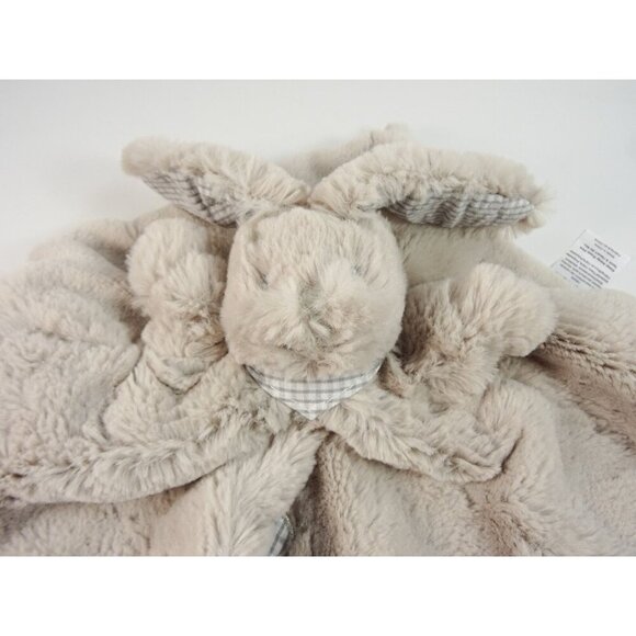 Gingerlilly Australia Bunny Rabbit Lovey Security Blanket Gray Crinkly Ears - Picture 5 of 6